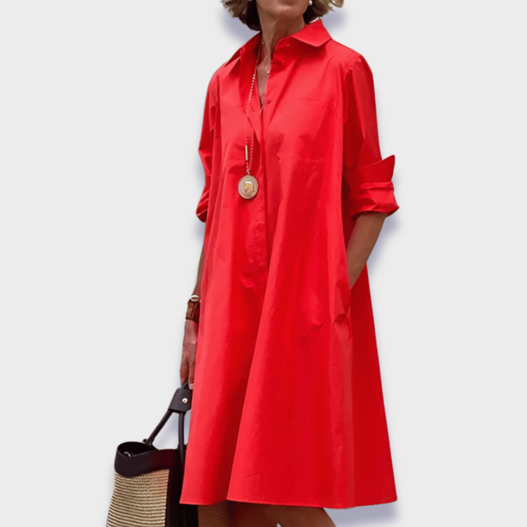 Duttini | Elegant Midi Polo Dress with a Timeless Finish