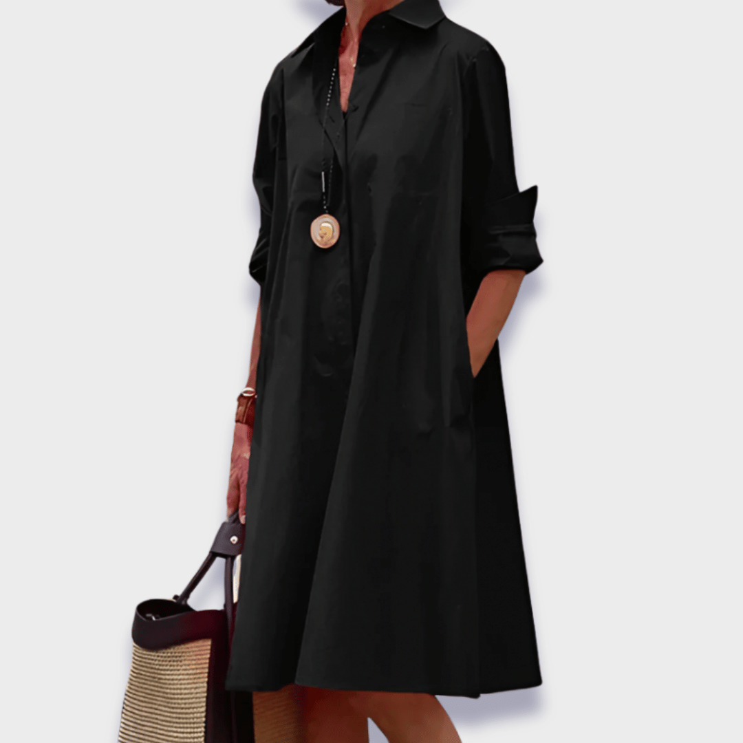 Duttini | Elegant Midi Polo Dress with a Timeless Finish