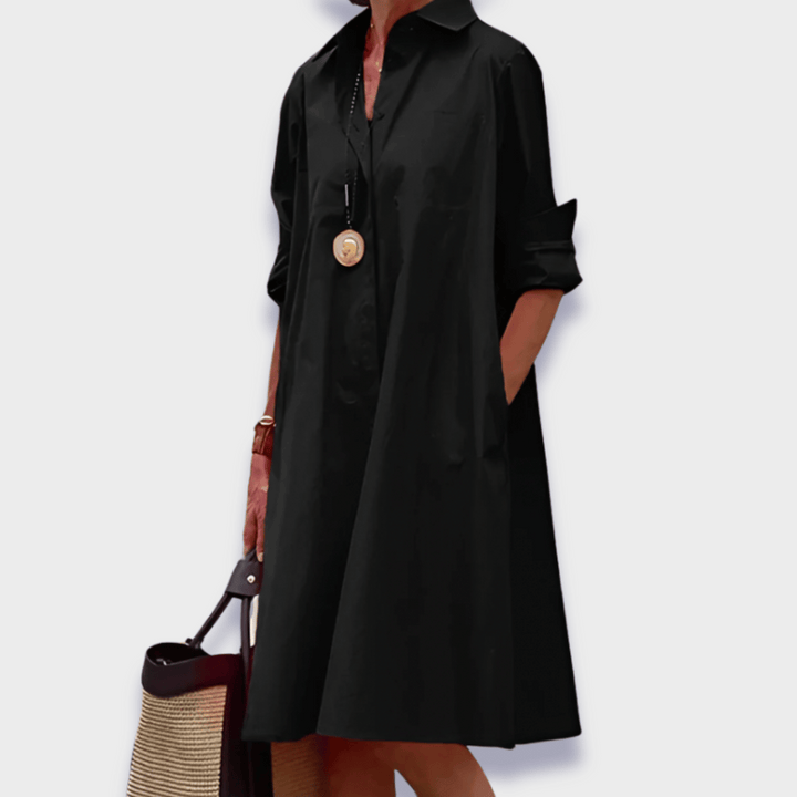 Duttini | Elegant Midi Polo Dress with a Timeless Finish