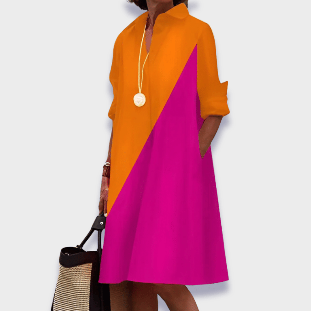 Duttini | Elegant Midi Polo Dress with a Timeless Finish