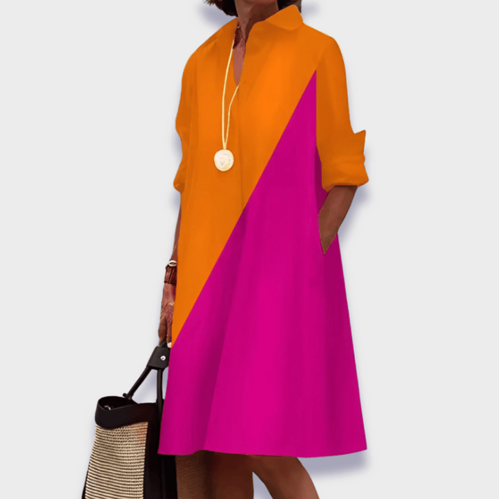 Duttini | Elegant Midi Polo Dress with a Timeless Finish