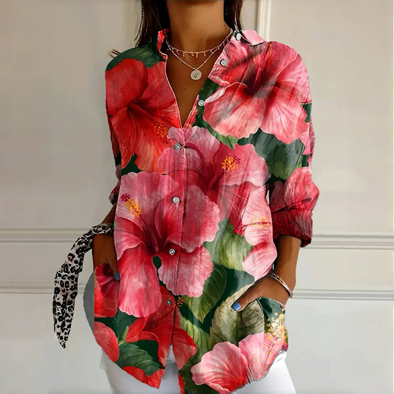 Duttini | Luxe Bold Floral Blouse for Every Occasion