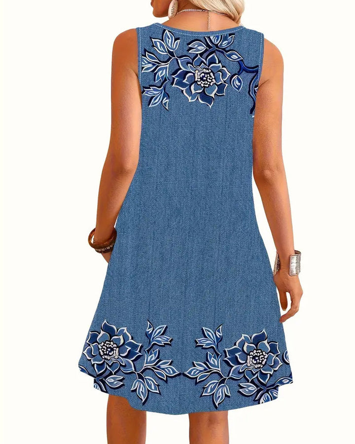 Duttini | Romantic Sleeveless Stylish Dress for a Polished Look
