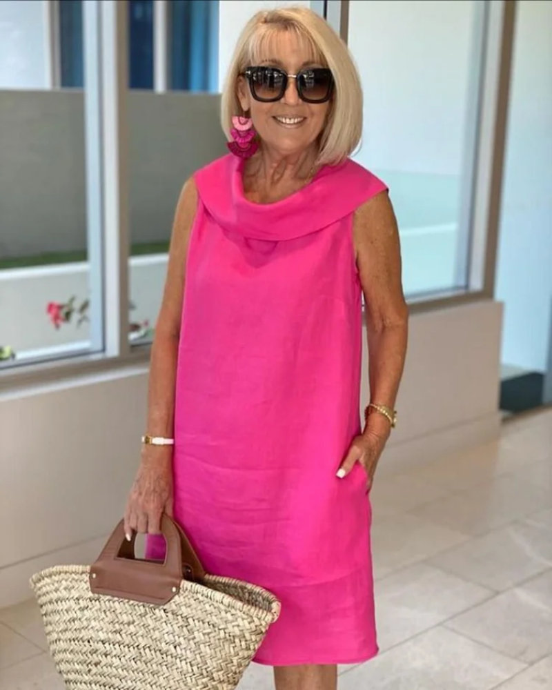 Duttini | Lightweight Dress With Stylish Neckline in a Flattering Cut