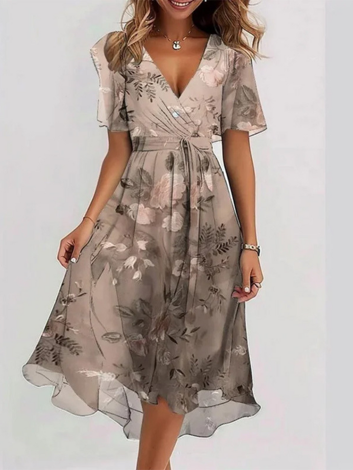 Duttini | Summer Dress for Women in Lightweight Fabric with Belly Cover