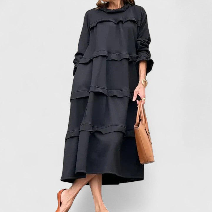 Duttini | Sophisticated Midi Dress for Women in Elegant Fabric, Fitted, Classic Style