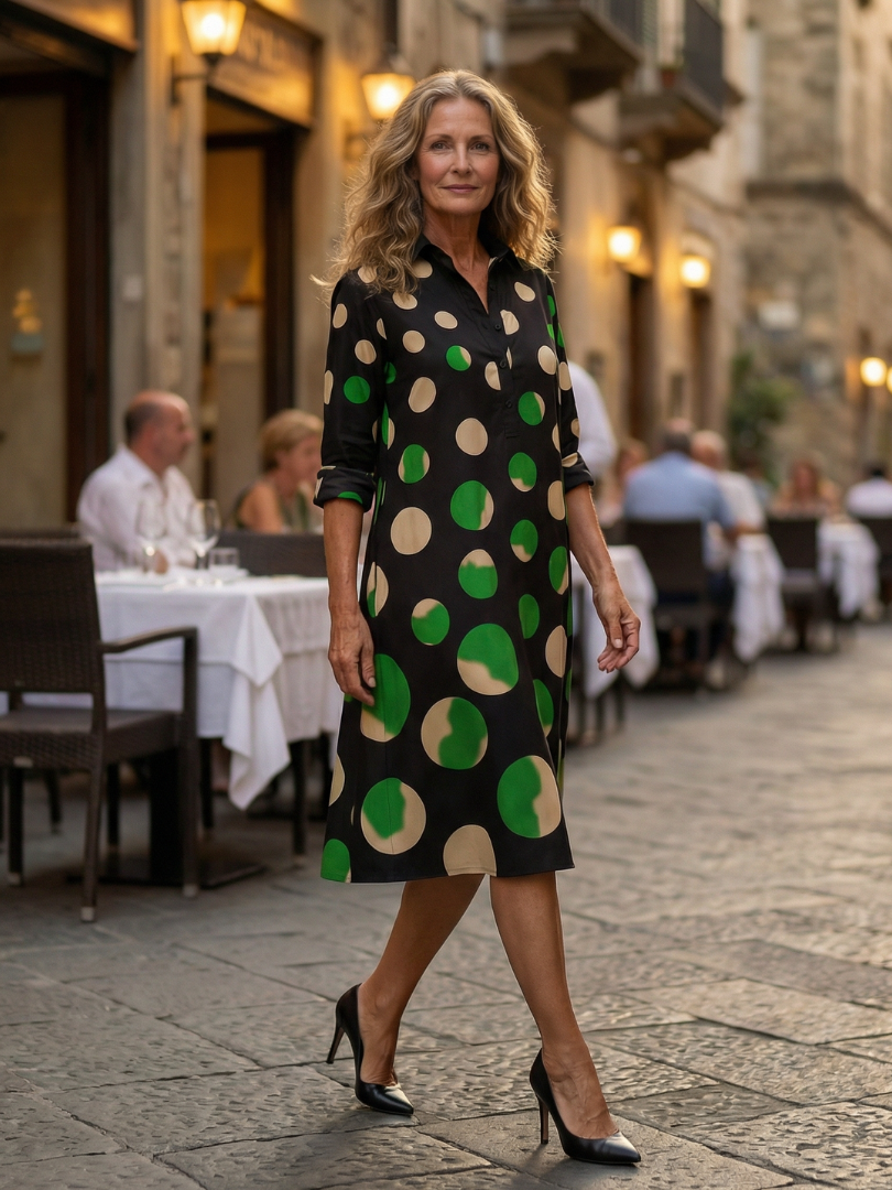 Duttini | Elegant Dinner Walk Dress with Graceful Drape