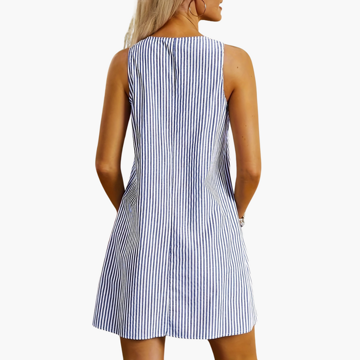 Duttini | Sleeveless Striped Dress for Women