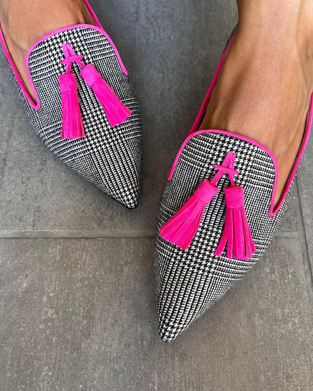 Duttini | Cushioned Flat Sole Pointed Toe with Cushioned Support