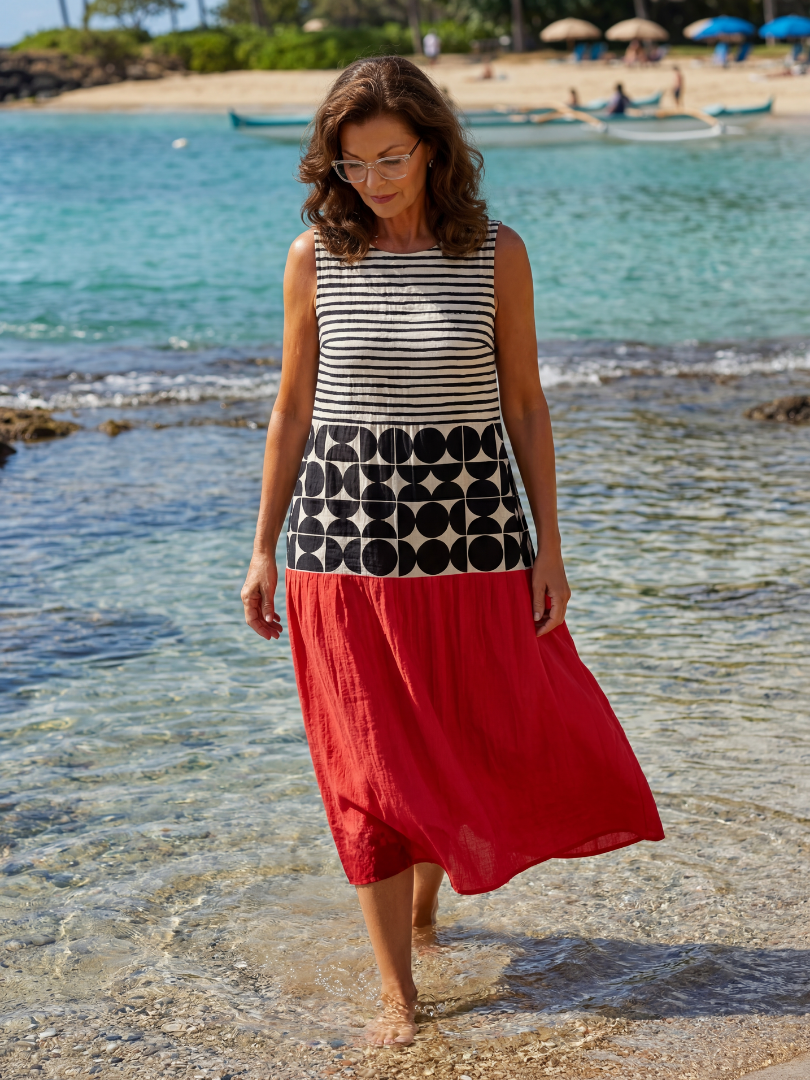 Duttini | Sophisticated Coast Midi Dress with a Timeless Finish