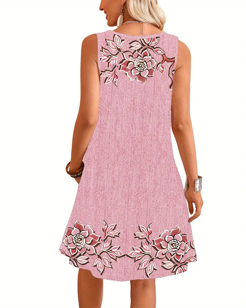 Duttini | Romantic Sleeveless Stylish Dress for a Polished Look