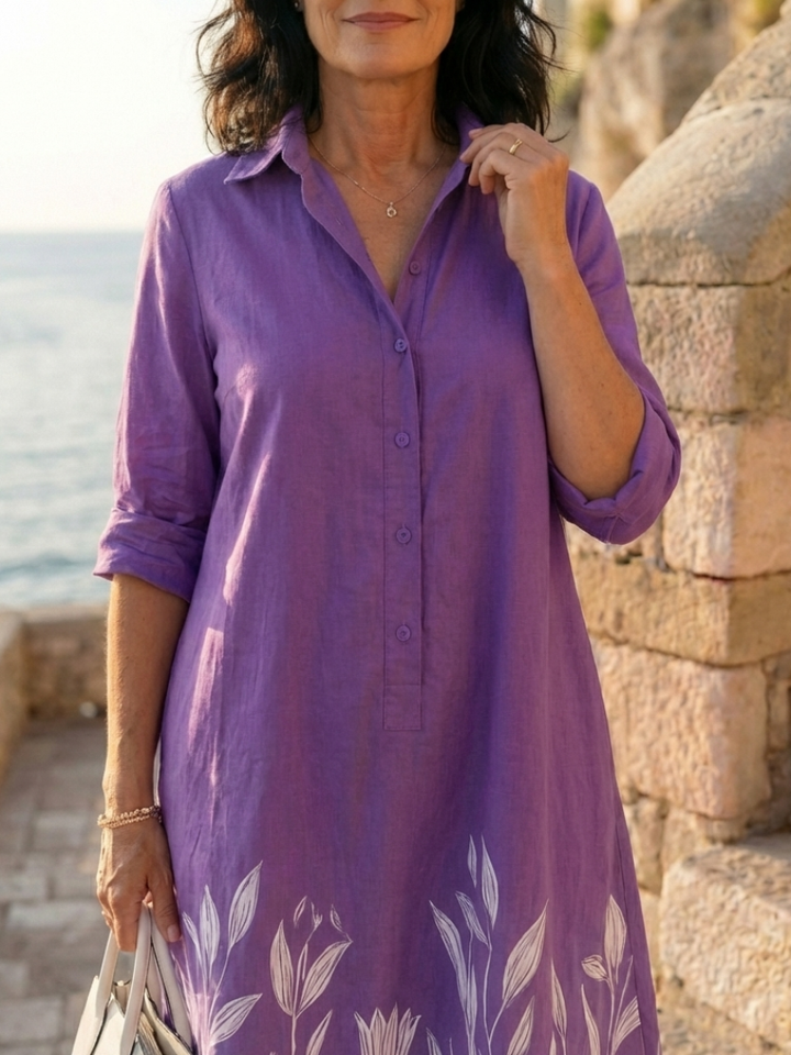 Duttini | Feminine Evening Garden Walk Dress with a Timeless Finish