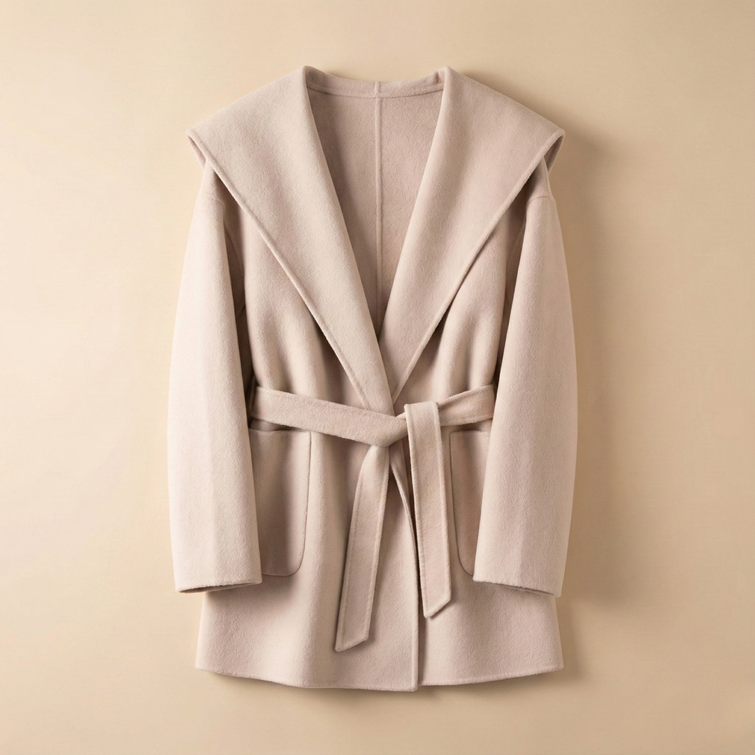 Duttini | Long Pointed Coat in Camel Hair