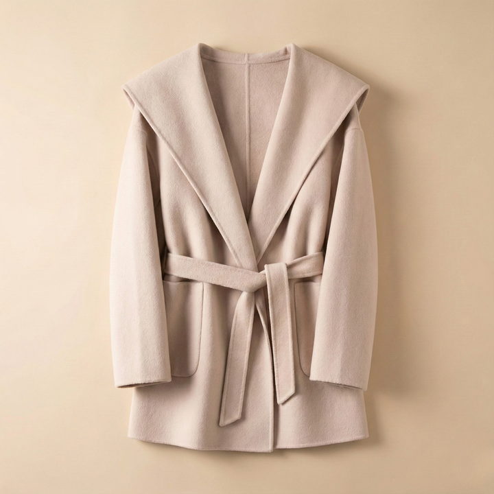 Duttini | Long Pointed Coat in Camel Hair