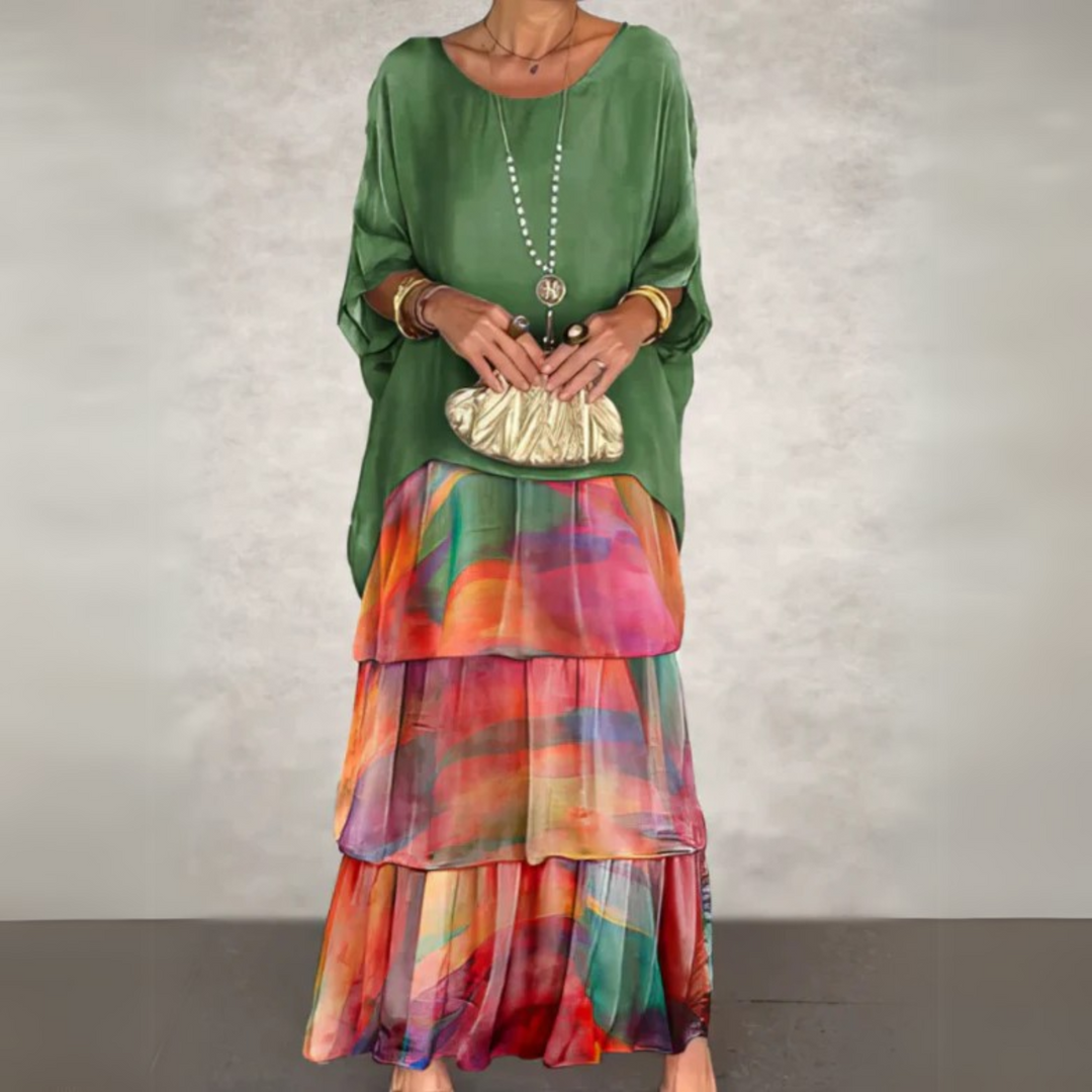 Duttini | Elegant Long Flowing Dress in a Flattering Cut
