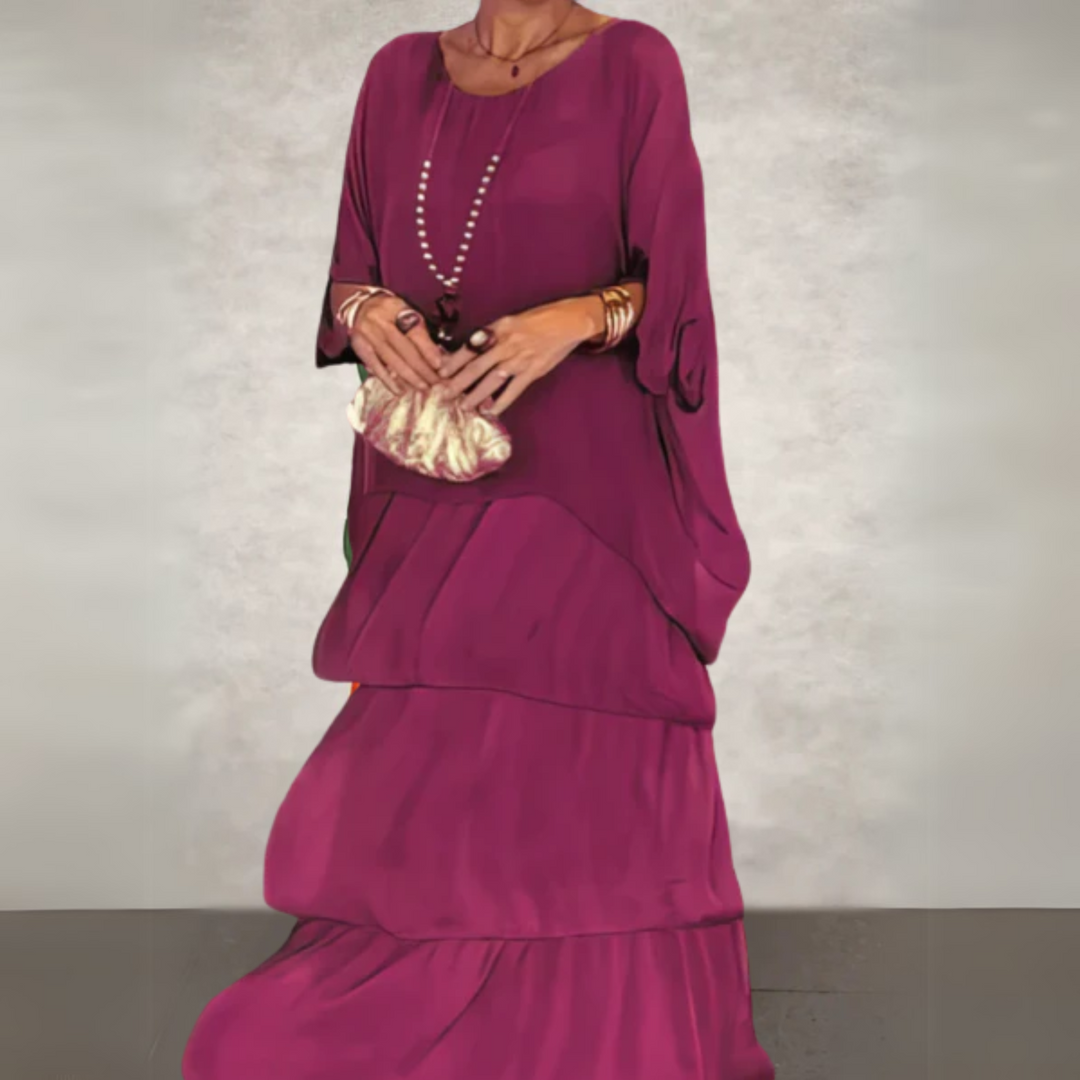 Duttini | Elegant Long Flowing Dress in a Flattering Cut