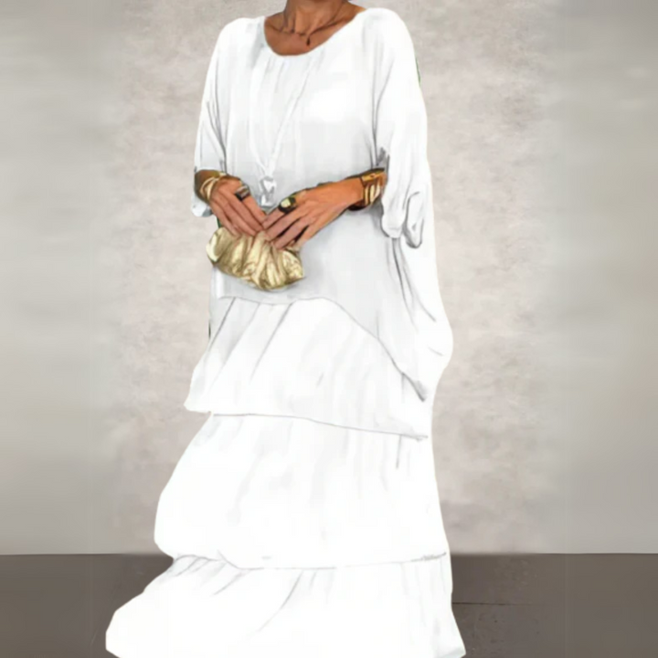 Duttini | Elegant Long Flowing Dress in a Flattering Cut