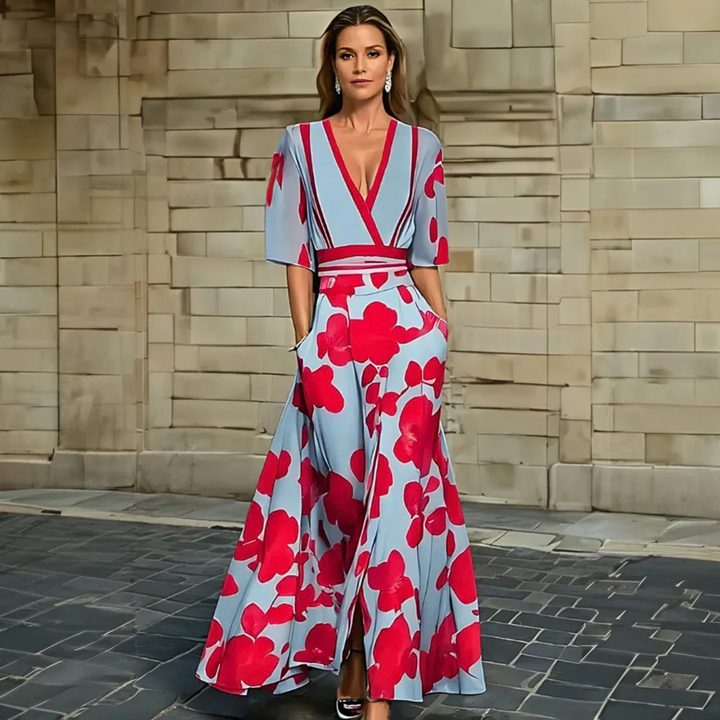 Duttini | Modern Floral Wrap Dress Made to Turn Heads
