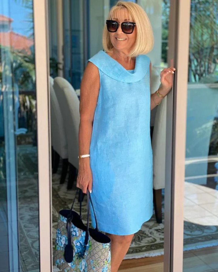 Duttini | Lightweight Dress With Stylish Neckline in a Flattering Cut