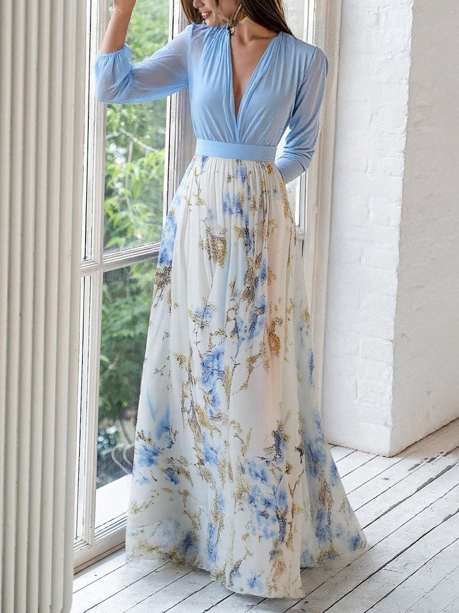 Duttini | Effortless Maxi Dress With Dazzling Floral Print