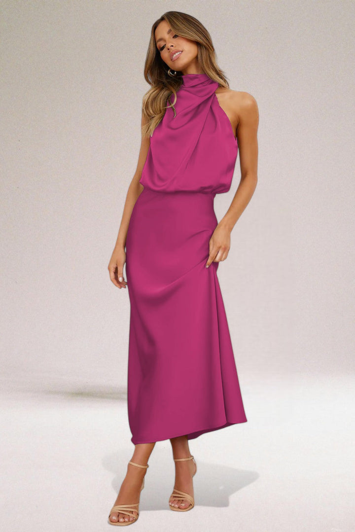 Duttini | Elegant Halter Neck Dress in a Flattering Cut