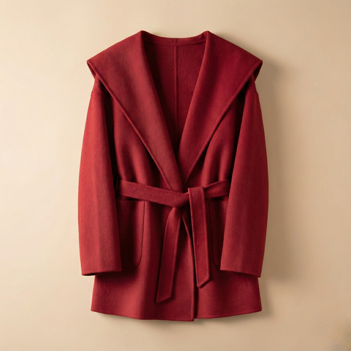 Duttini | Long Pointed Coat in Camel Hair
