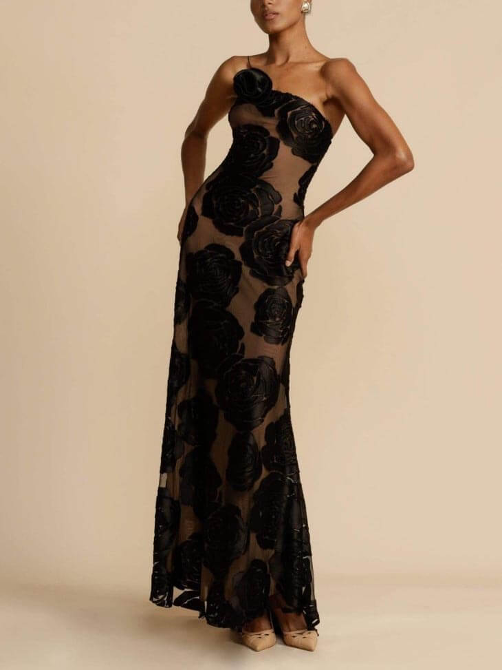 Duttini | Graceful Wedding Guest Floral Maxi Dress