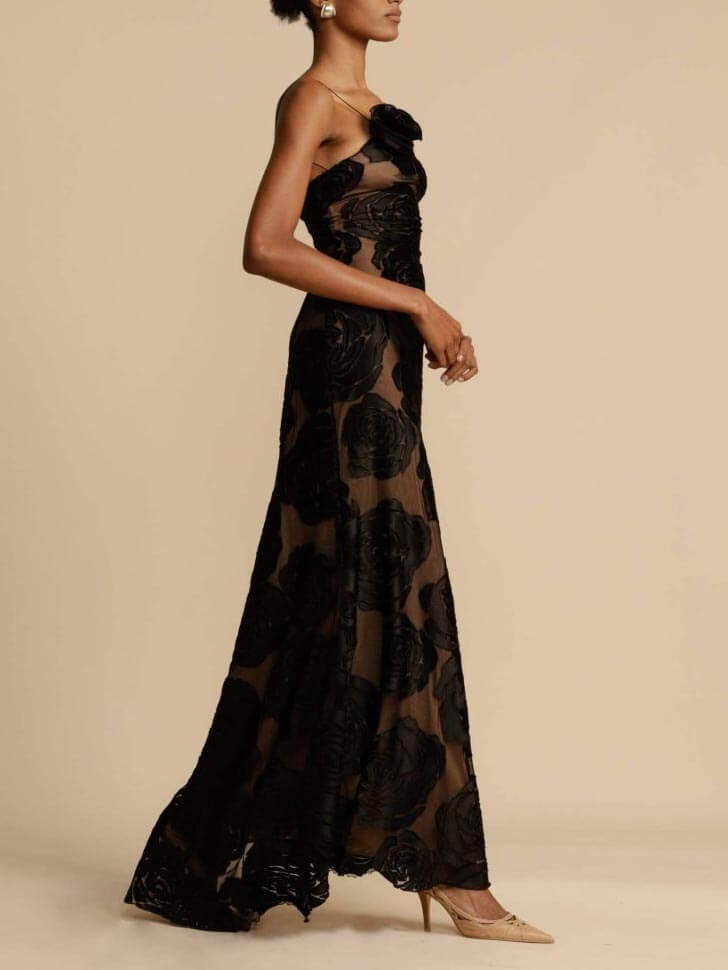 Duttini | Graceful Wedding Guest Floral Maxi Dress