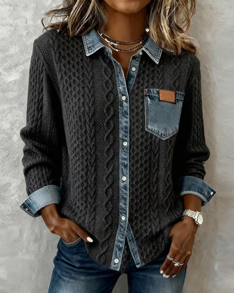 Duttini | Feminine Long-Sleeve Shirt for a Polished Look