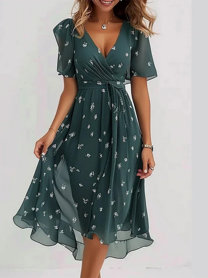 Duttini | Summer Dress for Women in Lightweight Fabric with Belly Cover