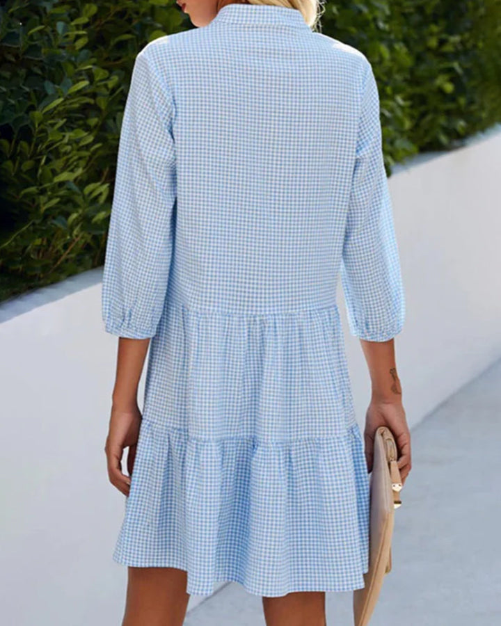 Duttini | Chic Summer Check Dress for a Polished Look
