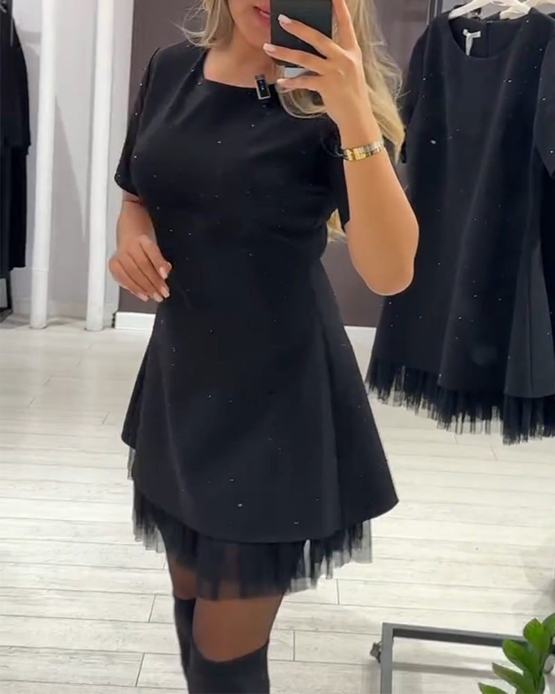 Duttini | A-Line Patchwork Dress for Women