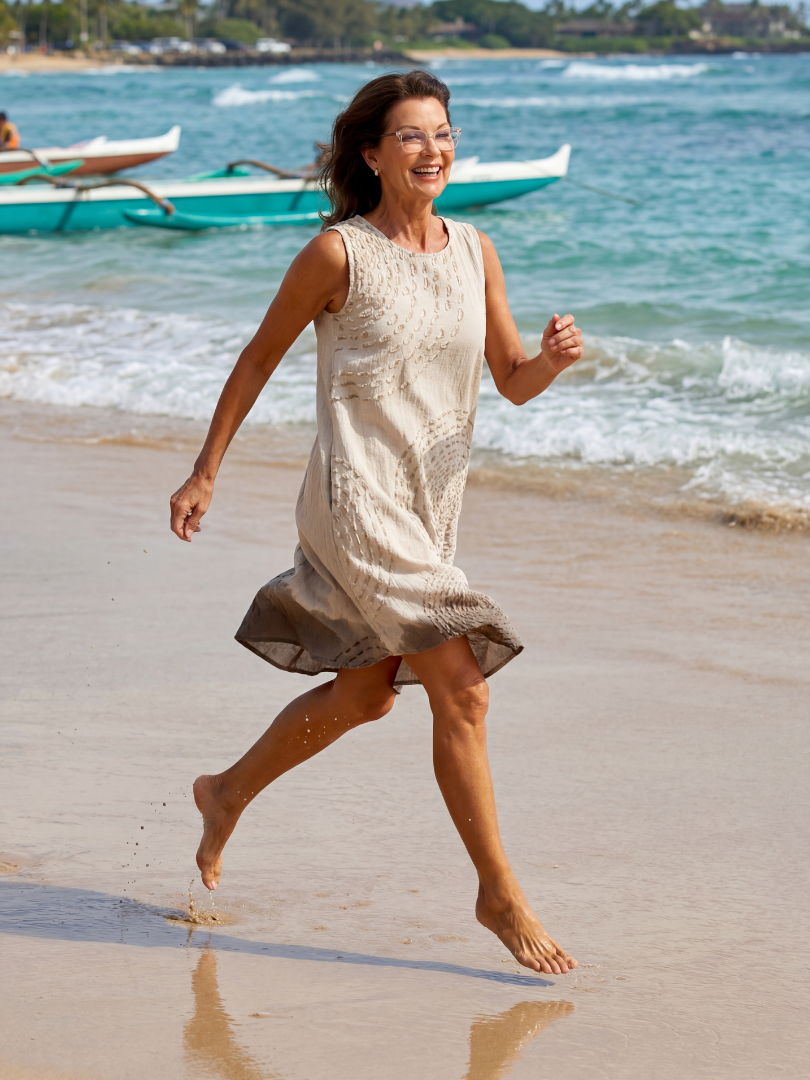 Duttini | Graceful Texture Midi Dress for Effortless Elegance
