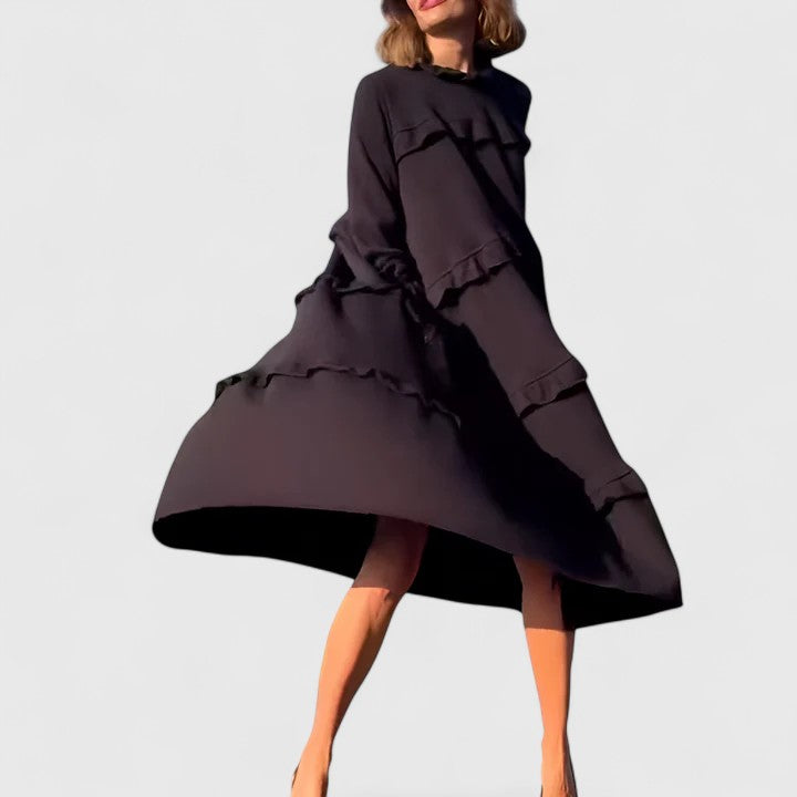 Duttini | Sophisticated Midi Dress for Women in Elegant Fabric, Fitted, Classic Style