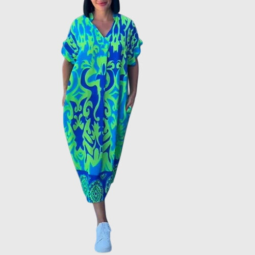 Duttini | Summer Dress for Women in Lightweight Fabric, Fit and Flare, White