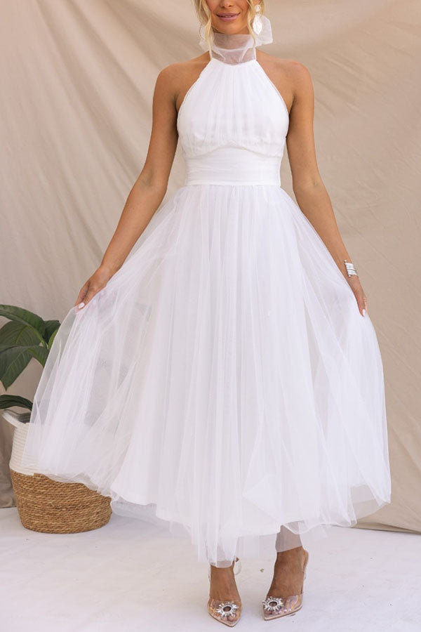 Duttini | Effortless Wedding Guest Tulle Dress for Effortless Elegance