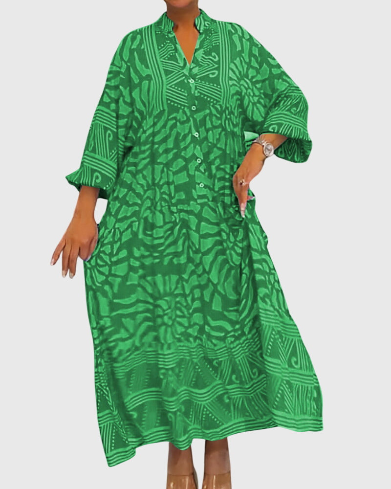 Duttini | Elegant Print Maxi Dress for Women