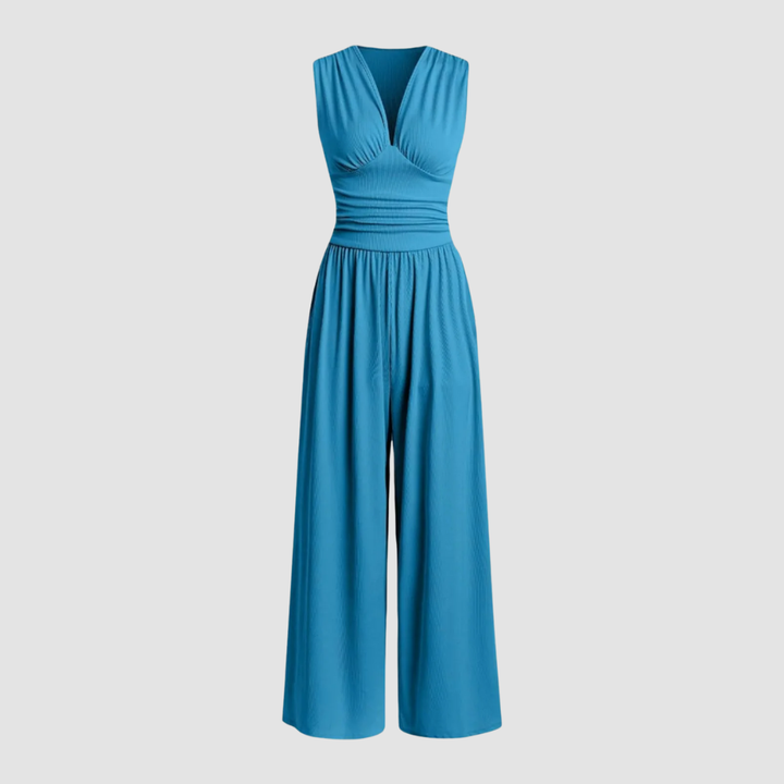 Duttini | Flowing Stretch Comfort Wide-Leg Jumpsuit