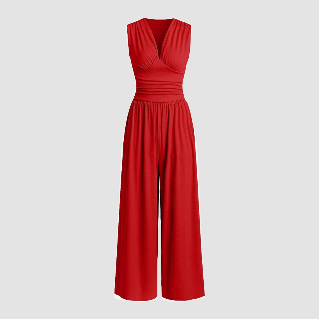 Duttini | Flowing Stretch Comfort Wide-Leg Jumpsuit