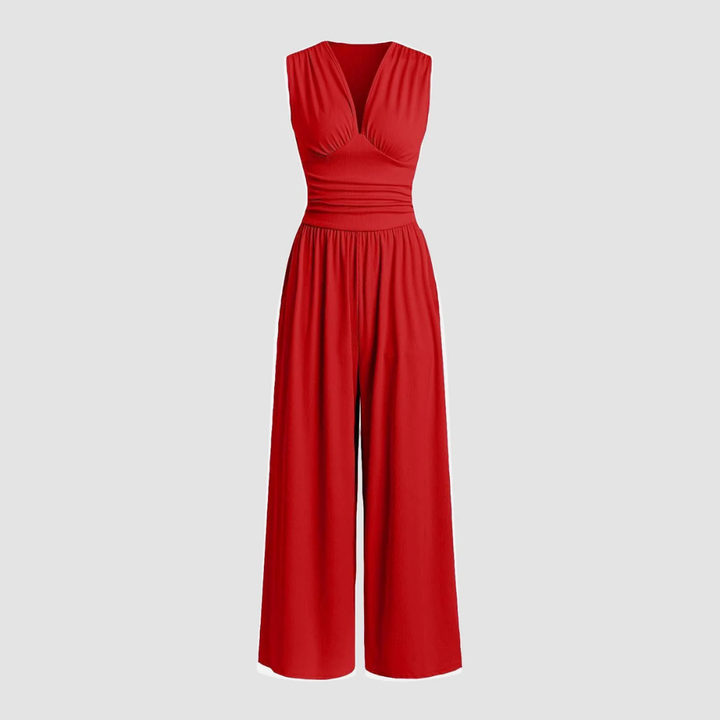Duttini | Flowing Stretch Comfort Wide-Leg Jumpsuit