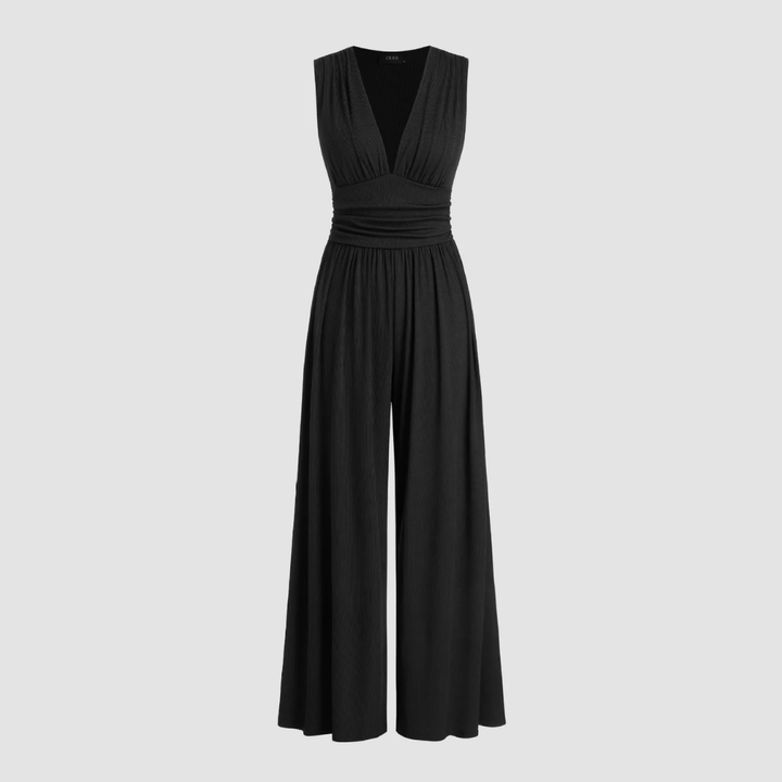 Duttini | Flowing Stretch Comfort Wide-Leg Jumpsuit