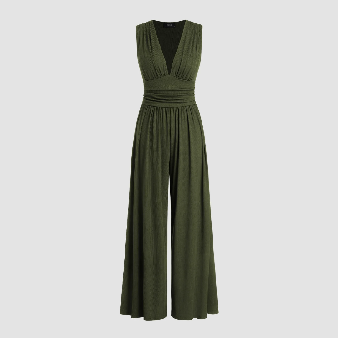Duttini | Flowing Stretch Comfort Wide-Leg Jumpsuit
