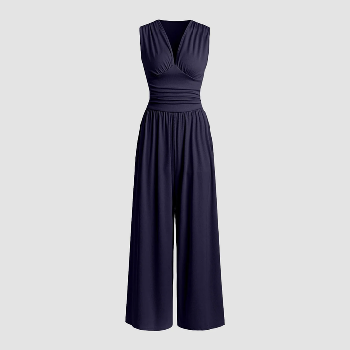 Duttini | Flowing Stretch Comfort Wide-Leg Jumpsuit