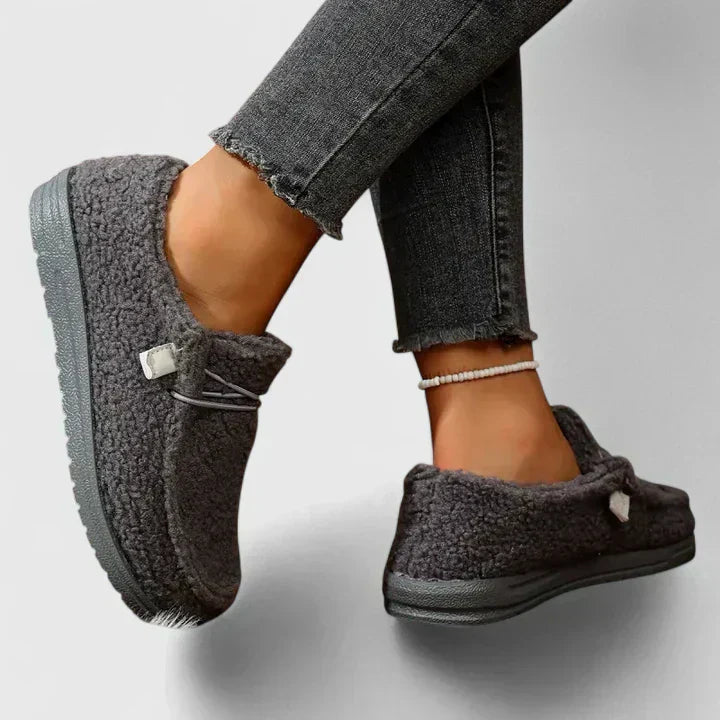 Duttini | Comfort-Fit Flat Textured Slip-On with Cushioned Support