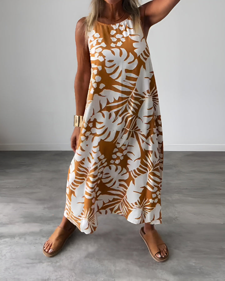 Duttini | Sculpted Sleeveless Draped Elegant Dress Evening