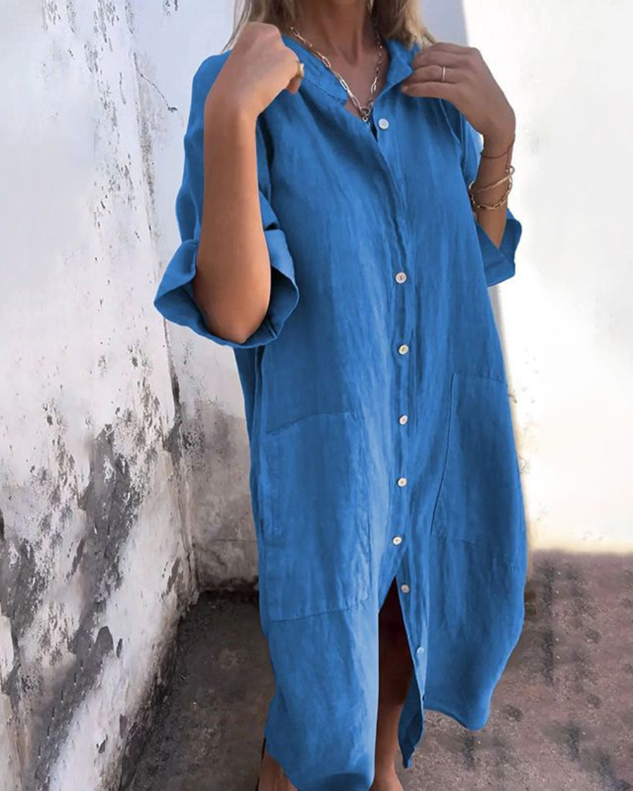 Duttini | Boho Shirt Dress with a Flattering Silhouette