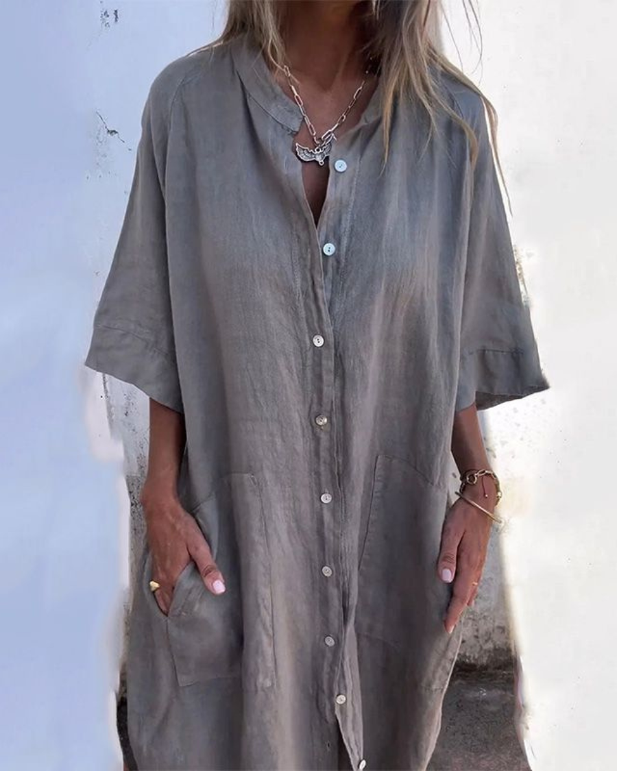 Duttini | Boho Shirt Dress with a Flattering Silhouette