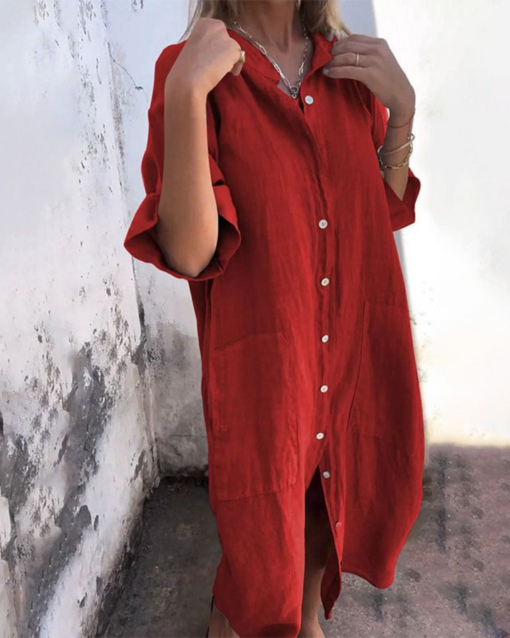 Duttini | Boho Shirt Dress with a Flattering Silhouette