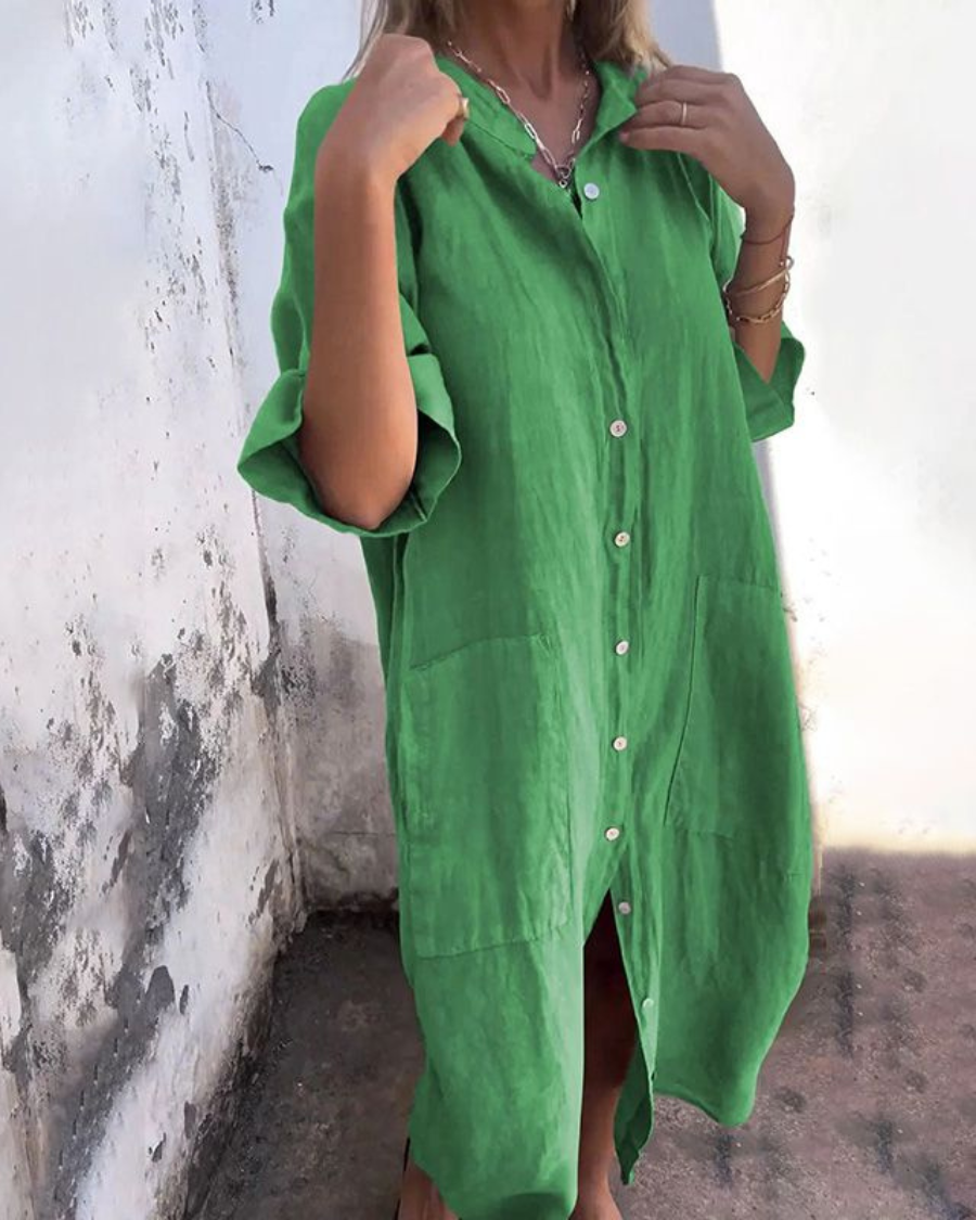 Duttini | Boho Shirt Dress with a Flattering Silhouette