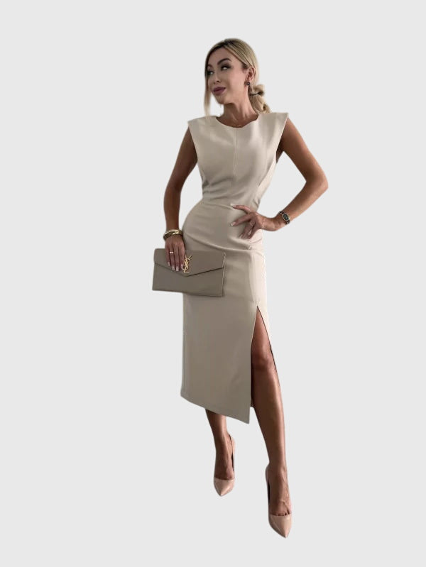 Duttini | Elegant Dress for Women in Soft Fabric, Fitted, Black